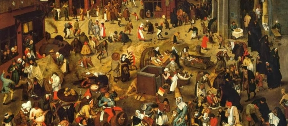 'El combate entre don Carnal y doña Cuaresma' de Brueghel