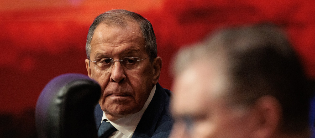 El Ministro de Asuntos Exteriores de Rusia, Sergey Lavrov, durante la cumbre de ASEAN