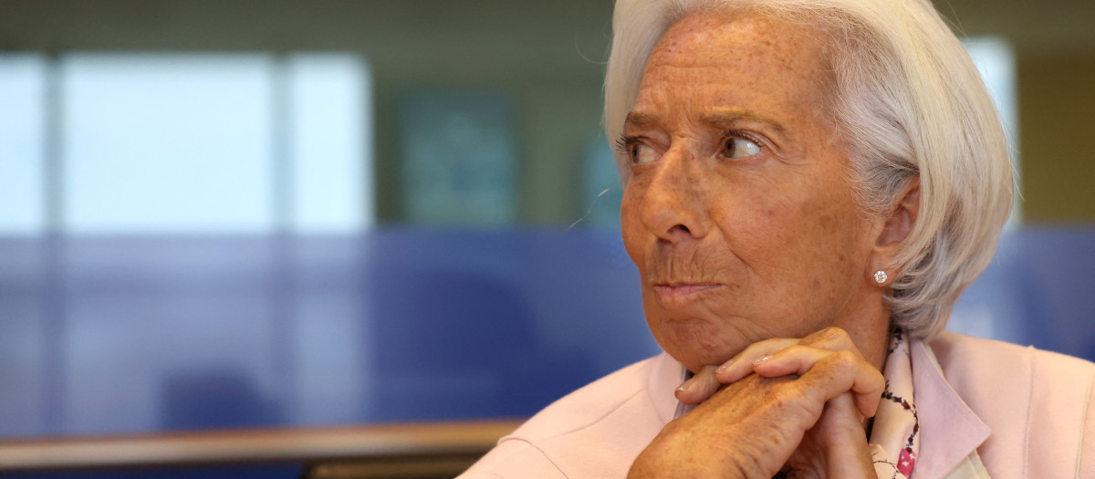 Christine Lagarde, durante la Comisión de Asuntos Económicos del Parlamento Europeo