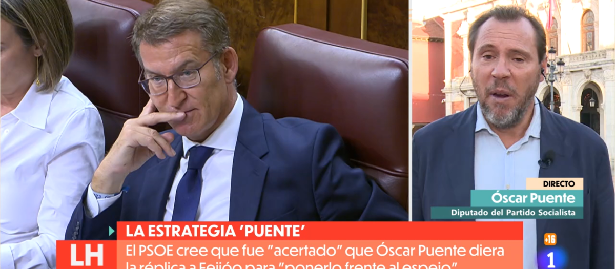 El diputado socialista Óscar Puente en TVE