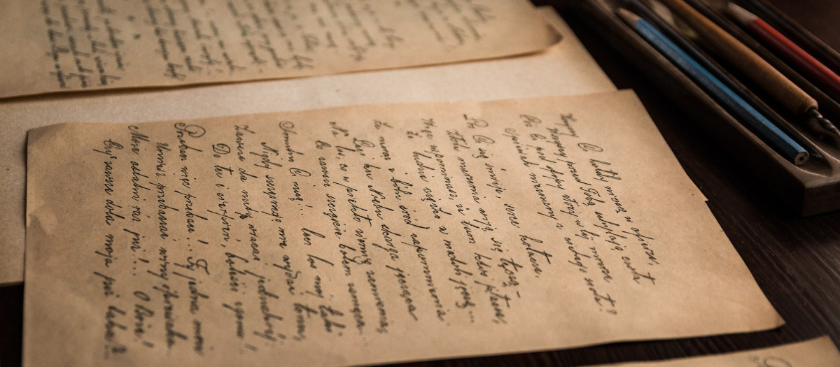 Cartas antiguas, en una imagen de archivo