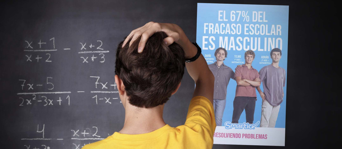 montaje fracaso escolar masculino