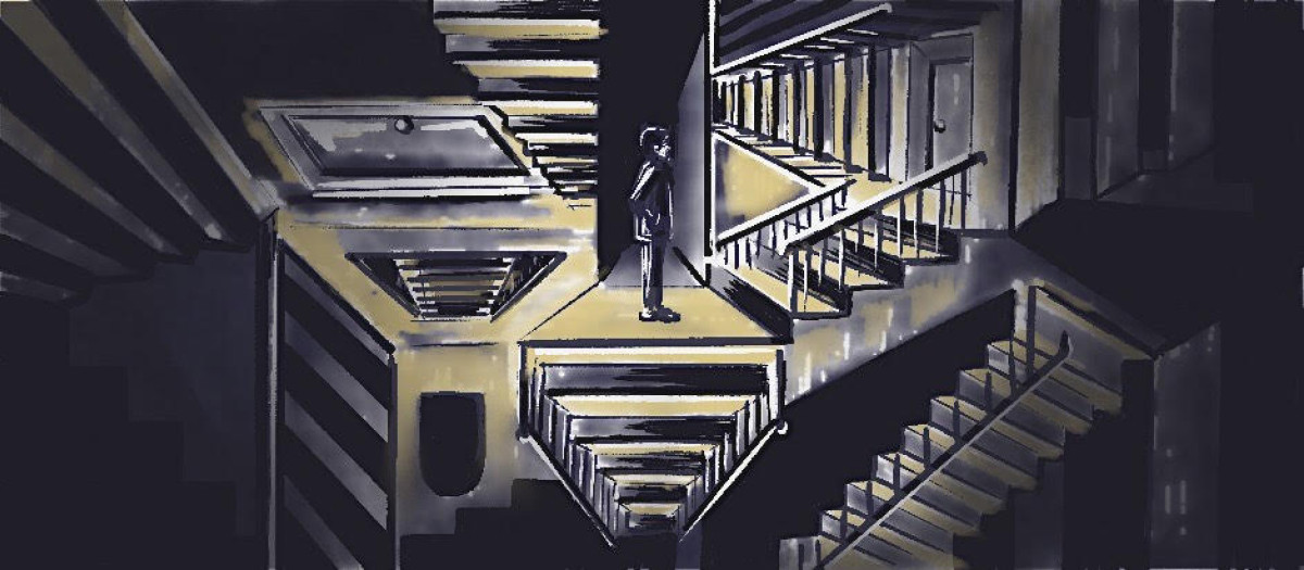 Ilustración escaleras