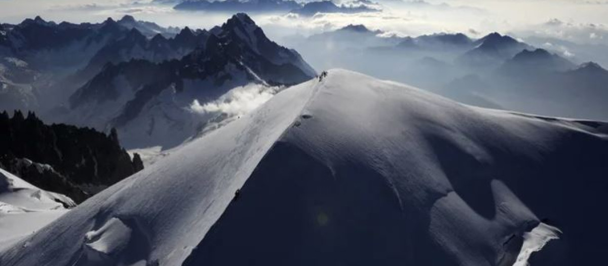 Vista aérea del Mont Blanc