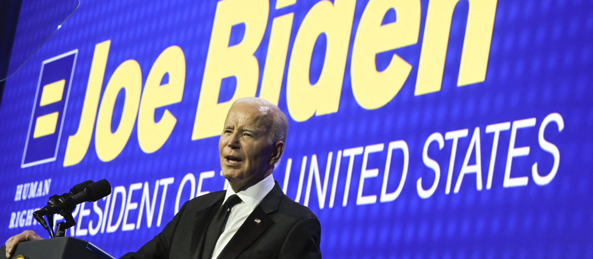 Joe Biden, durante un acto en Washington