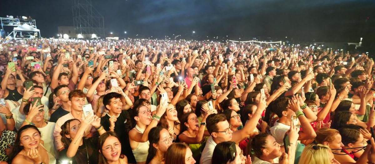 Público asistente al concierto de Quevedo