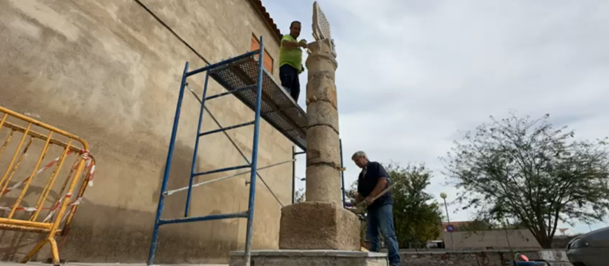 Montaje del rollo jurisdiccional en Belalcázar