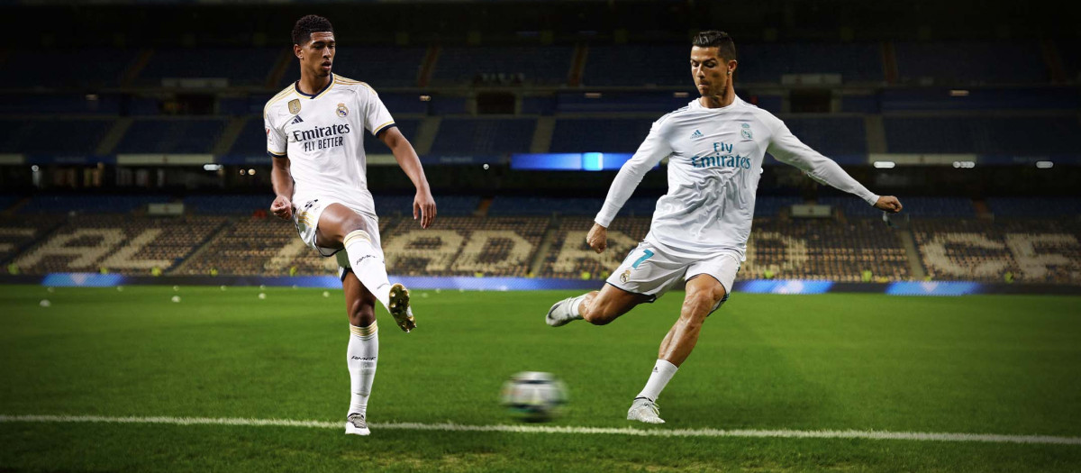 Jude Bellingham y Cristiano Ronaldo