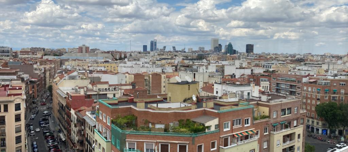 Vista de Madrid, ciudad con mayor parque inmobiliario de España