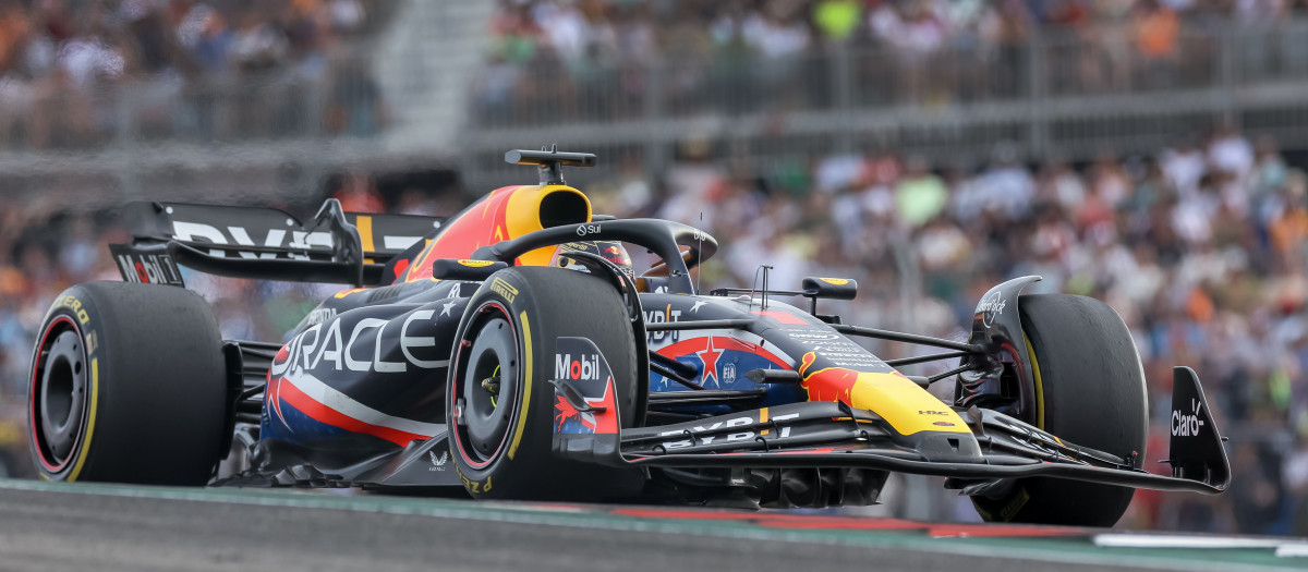 Austin (United States), 21/10/2023.- Dutch Formula One driver Max Verstappen of Red Bull Racing in action during the Sprint of the 2023 Formula 1 Grand Prix of the United States at the Circuit of the Americas in Austin, Texas, USA, 21 October 2023. (Fórmula Uno, Estados Unidos) EFE/EPA/ADAM DAVIS