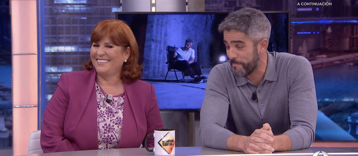 Roberto Leal y su madre, este lunes en 'El Hormiguero'