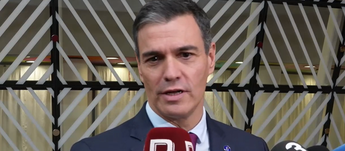 El presidente del Gobierno, Pedro Sánchez, en Bruselas