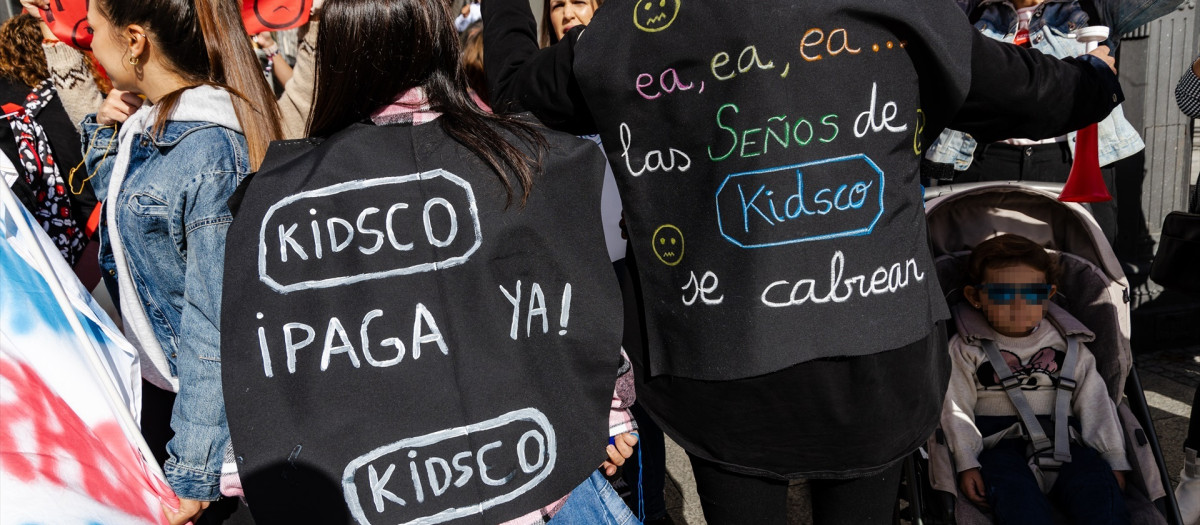 Protesta de profesores de Educación Infantil en Madrid