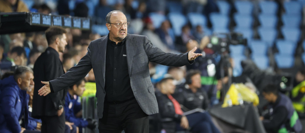 Rafa Benitez en un partido de esta temporada