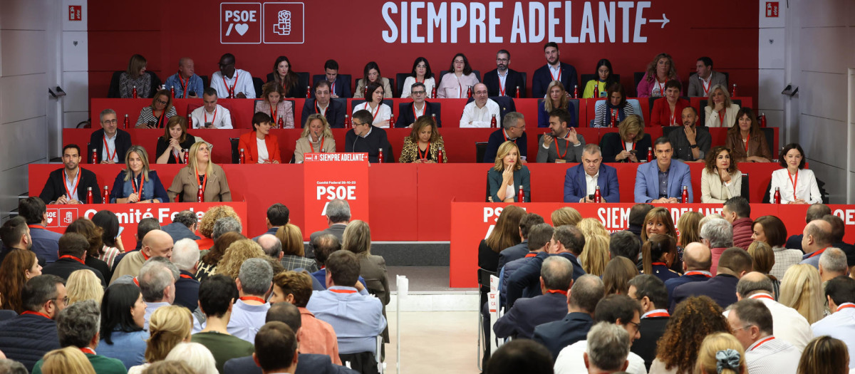 Vista general de la reunión de Comité Federal del PSOE