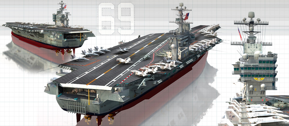 El portaaviones USS Dwight D. Eisenhower (CVN 69)