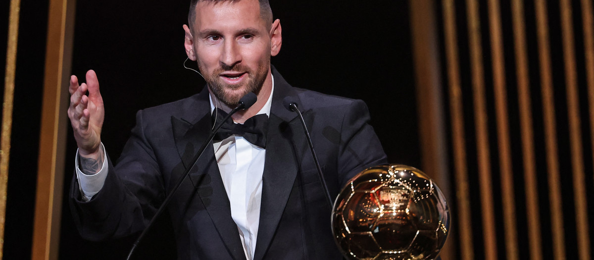 Leo Messi tiene ocho Balones de Oro, el futbolista que más trofeos tiene en su historia