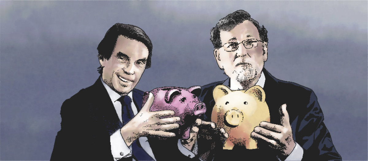 José María Aznar y Mariano Rajoy