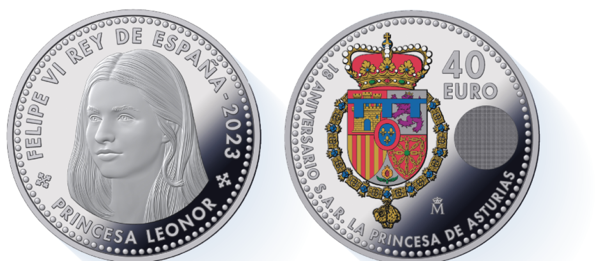 Imagen de la moneda de la Princesa Leonor