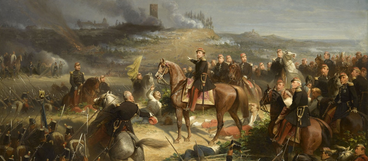 La batalla de Solferino, por Adolphe Yvon