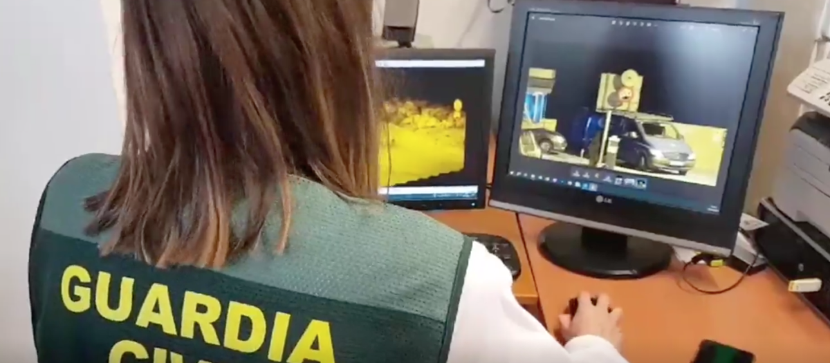 Imágenes grabadas por la Guardia Civil durante el operativo