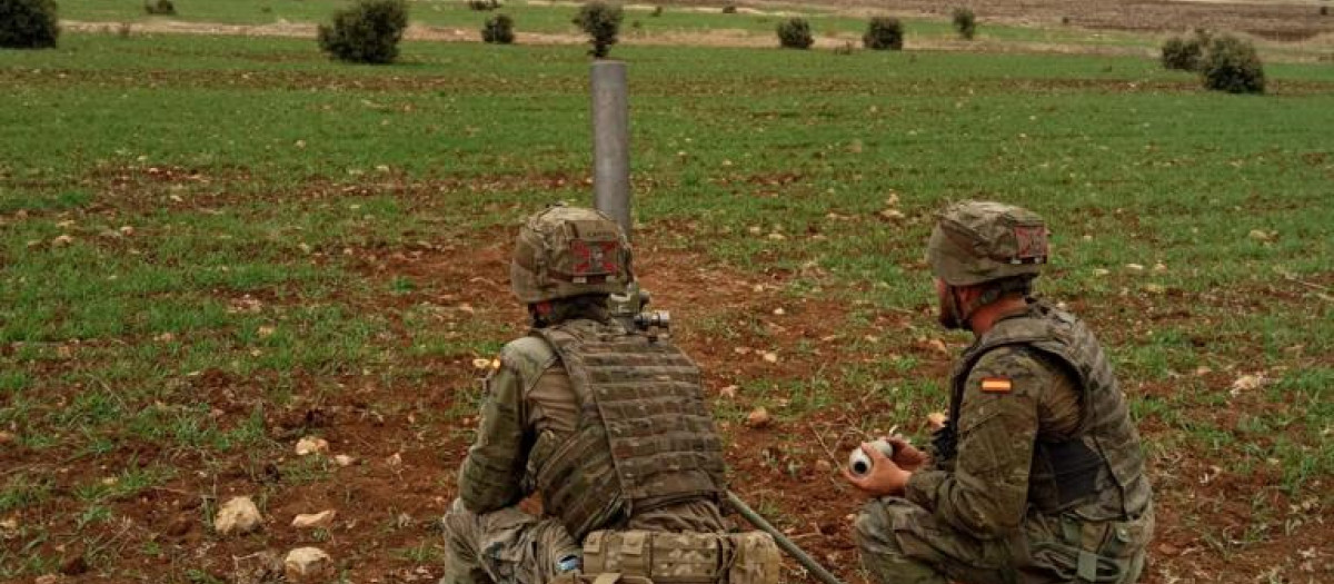 Imagen del adiestramiento de legionarios ceutíes en Ronda