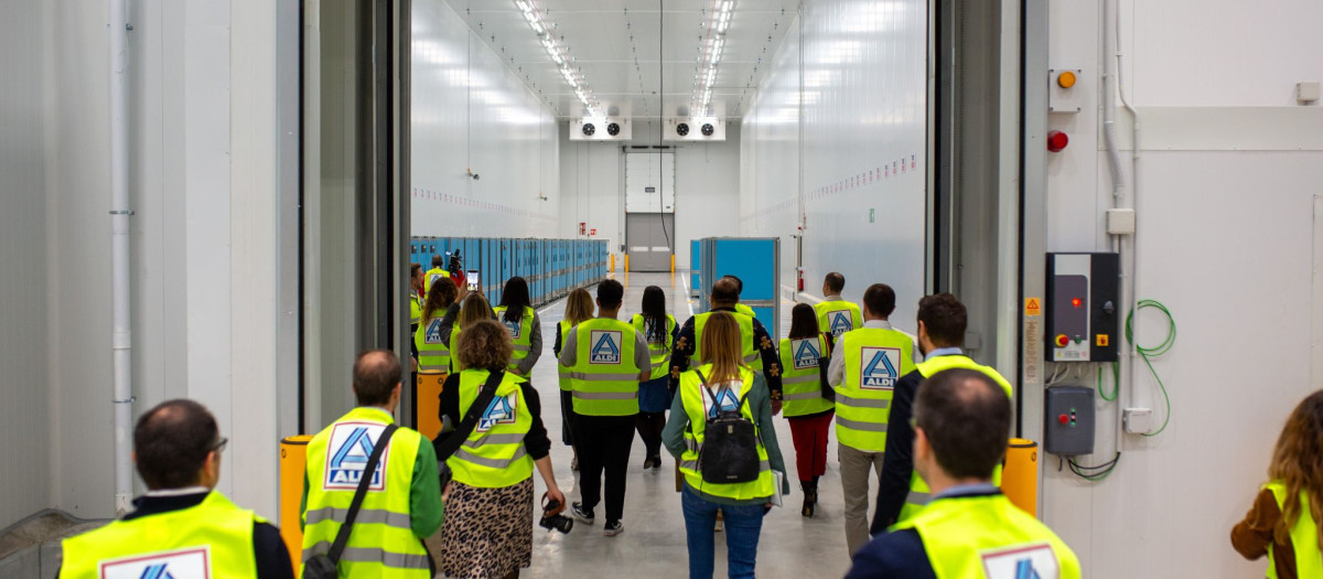 Inauguración del nuevo centro logístico de Aldi en Sagunto (Valencia)