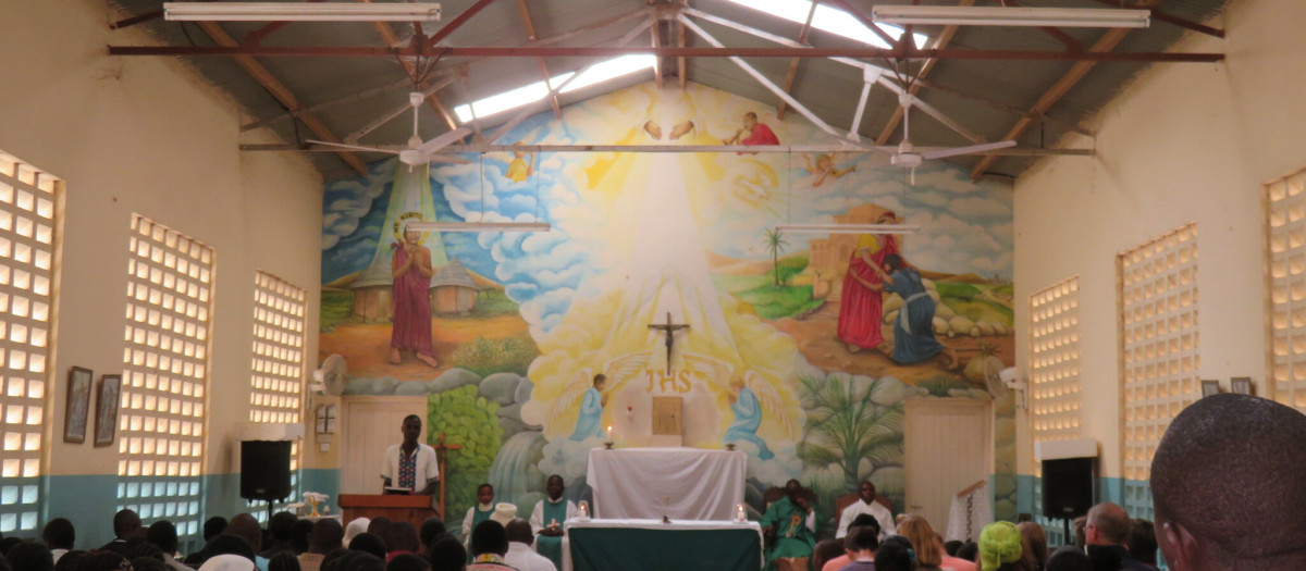 Imagen de una parroquia en Kenia