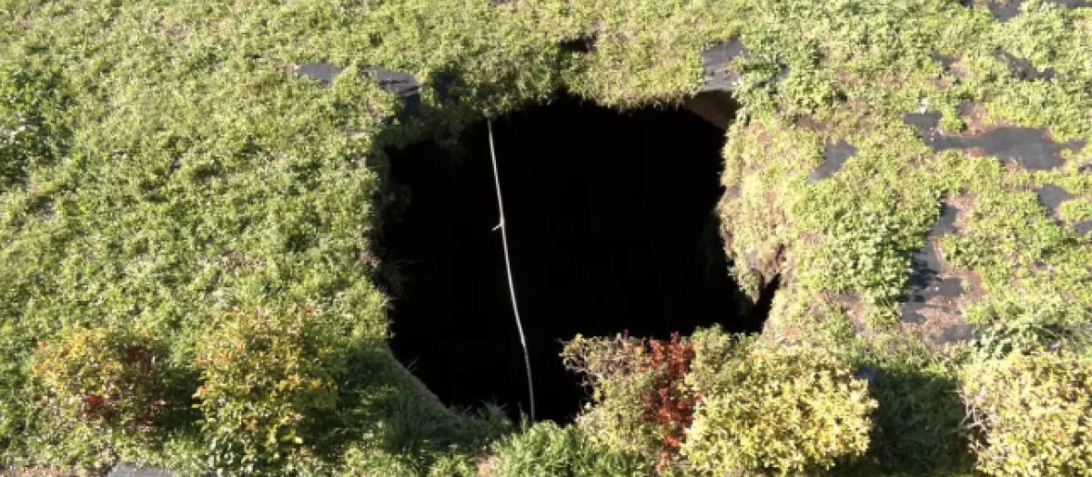 El socavón de Aranjuez cada semana crece más