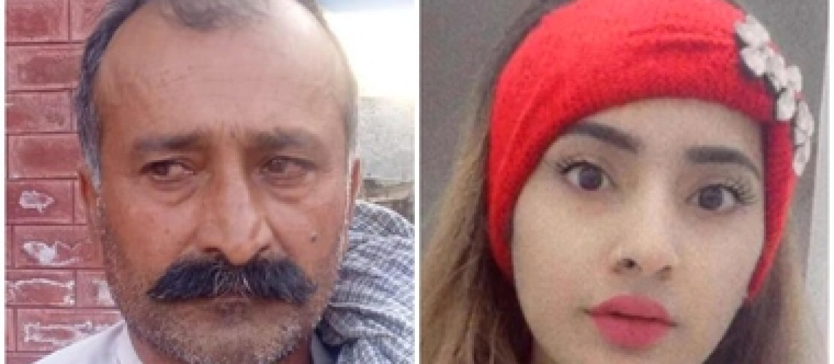 Shabbar Abbas y su hija Saman Abbas asesinada en 2021