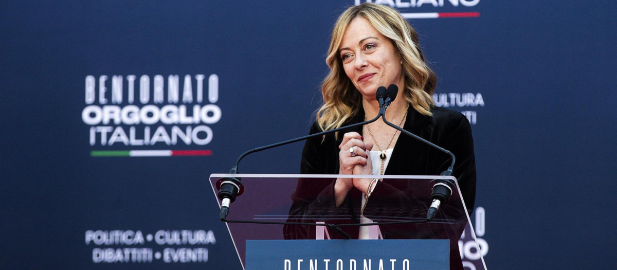 La primera ministra de Italia, Giorgia Meloni