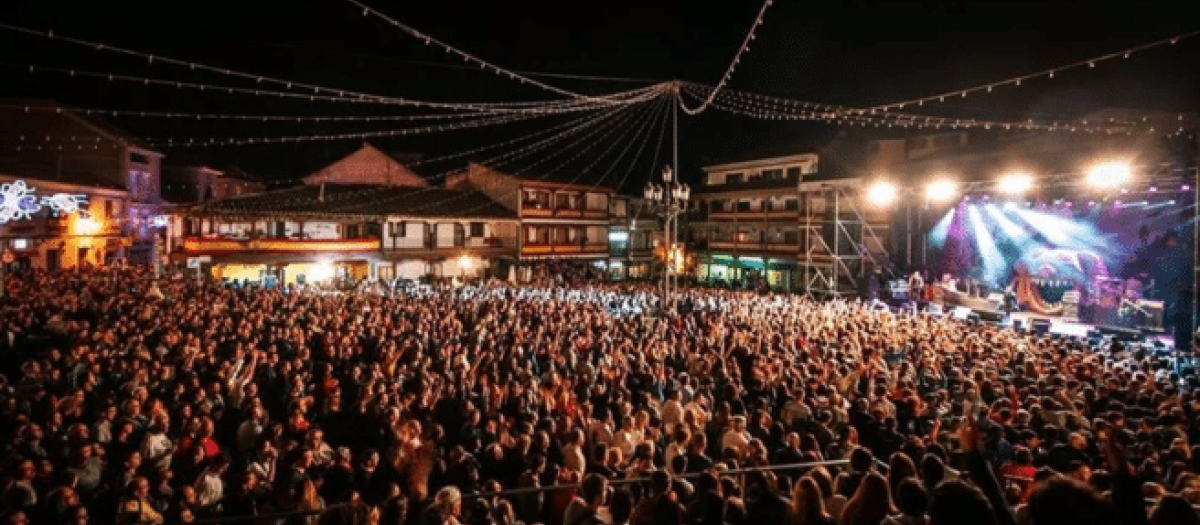 Macrofiesta en Madrid, en una imagen de archivo