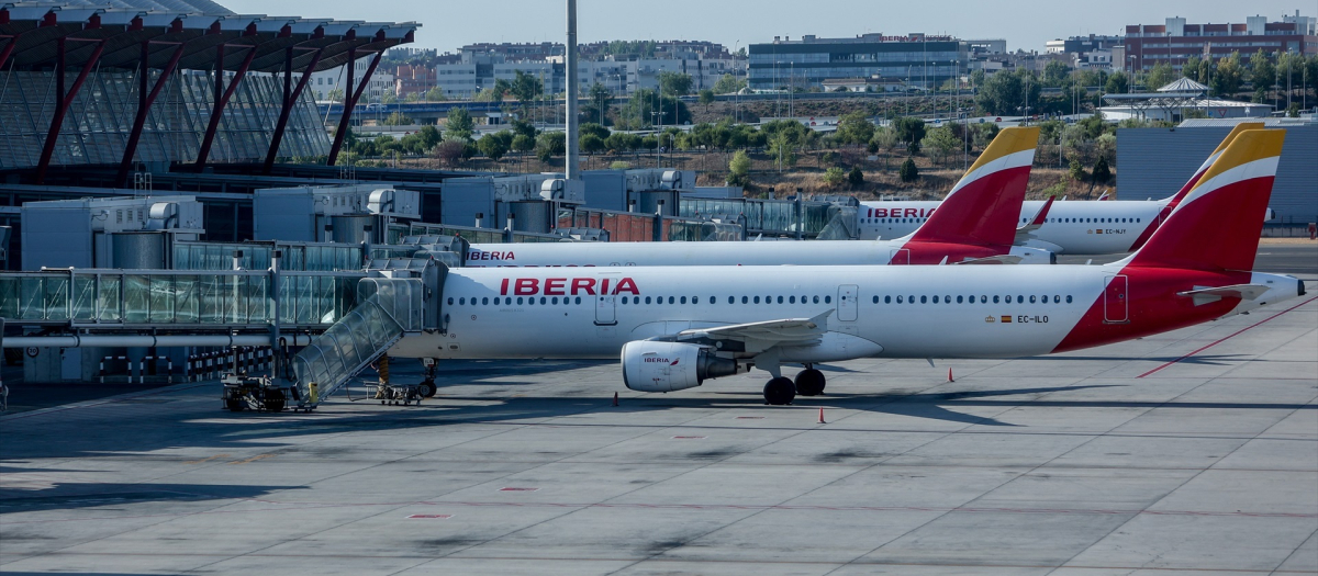 Aviones de Iberia en Barajas