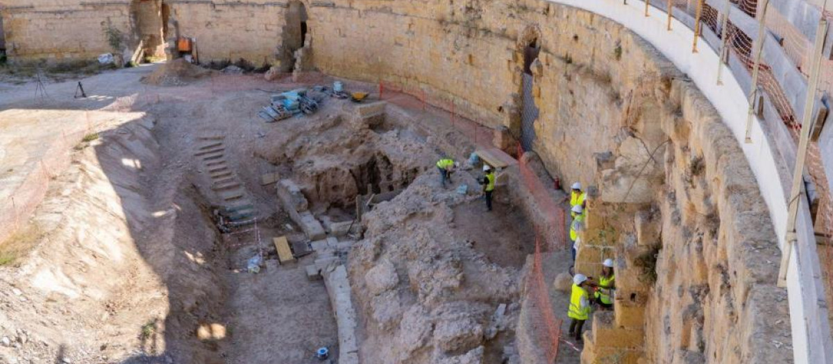 Prospecciones arqueológicas en el anfiteatro romano de Cartagena