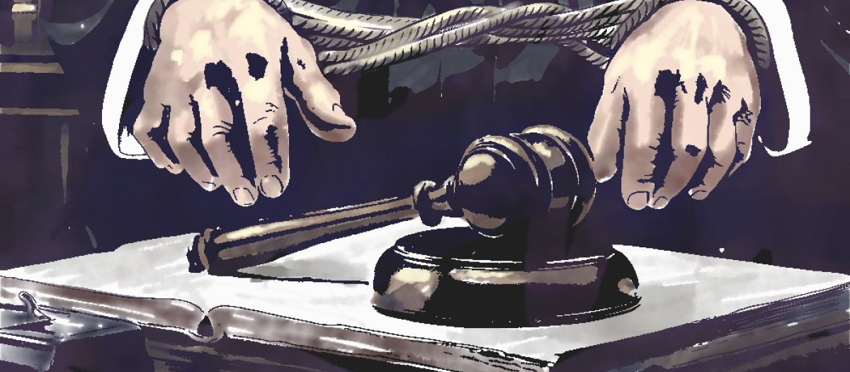 ilustracion justicia mazo juez
