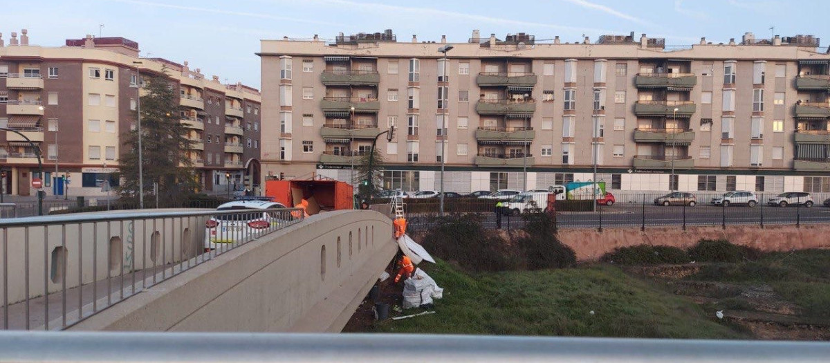 Retirada de los enseres de Cercadilla