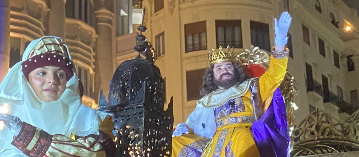 La plaza del Ayuntamiento de Valencia, desde el balcón del Consistorio