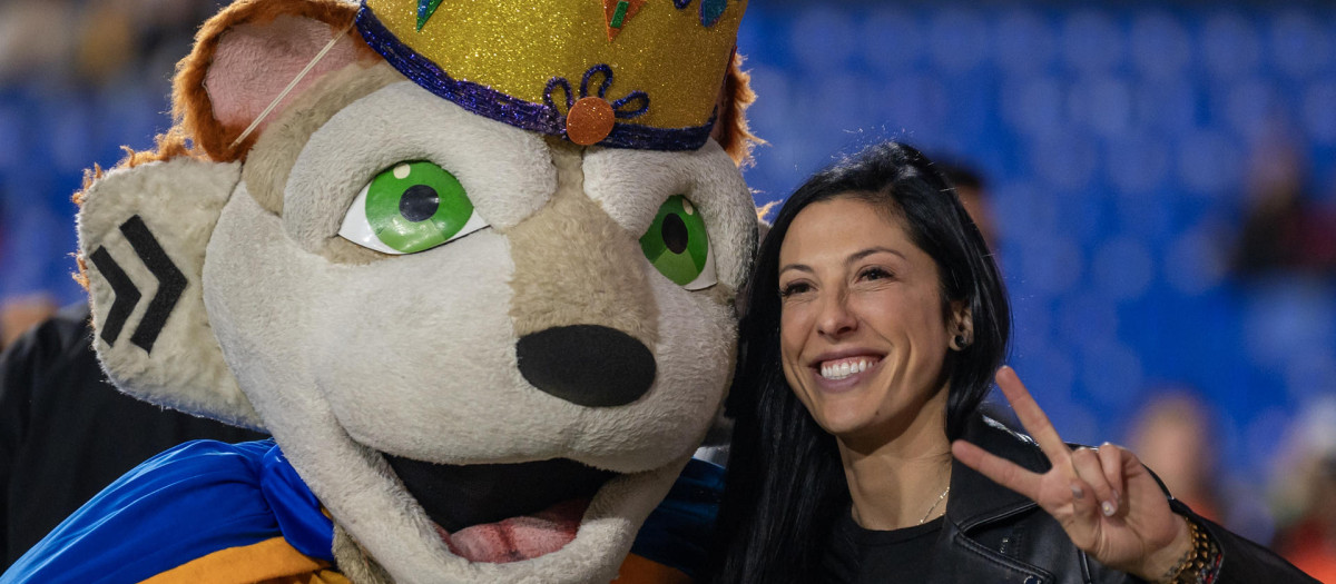 Jennifer Hermoso, en su presentación con el Tigres