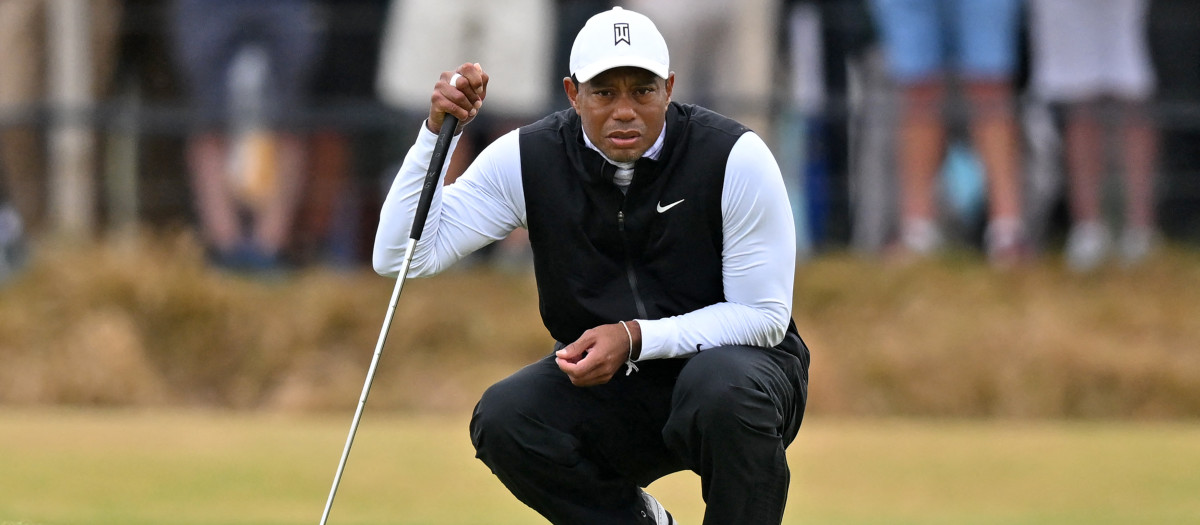 Tiger Woods durante el British Open Golf Championship el pasado julio