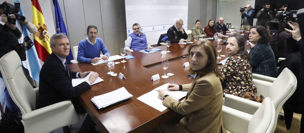 Alfonso Rueda, en la reunión de seguimiento del plan Camgal