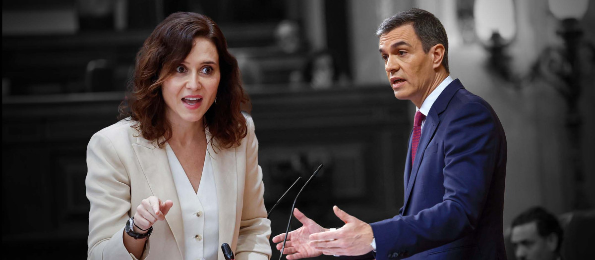 Isabel Díaz Ayuso y Pedro Sánchez