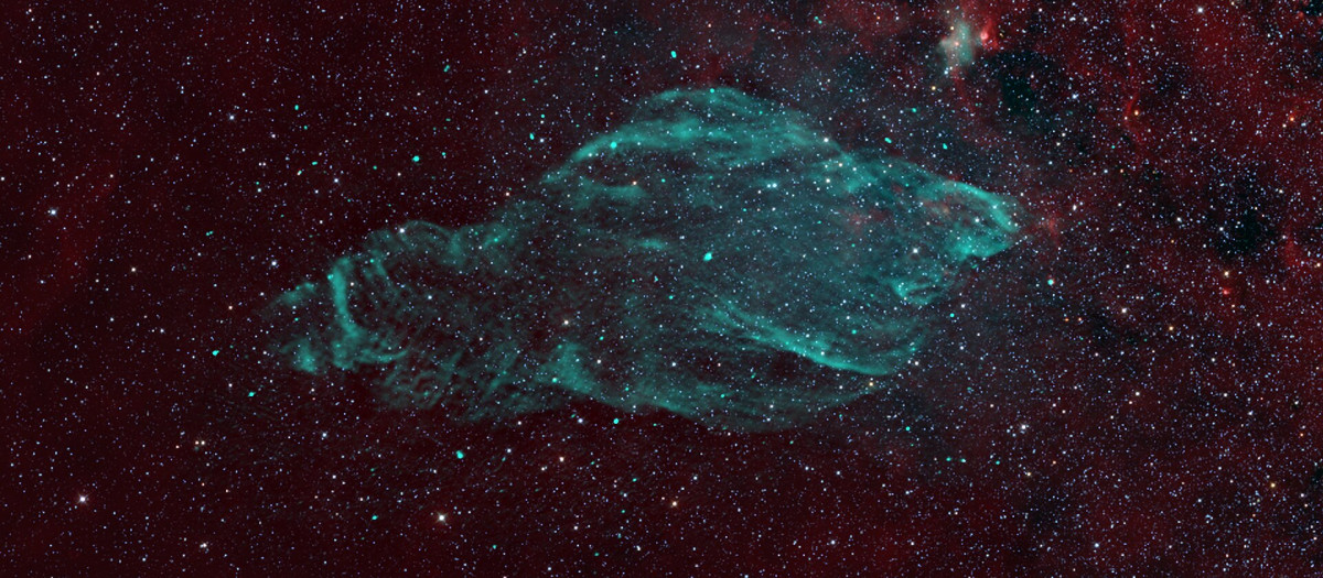 W50, el remanente de supernova en cuyo centro está el microcuásar SS 433