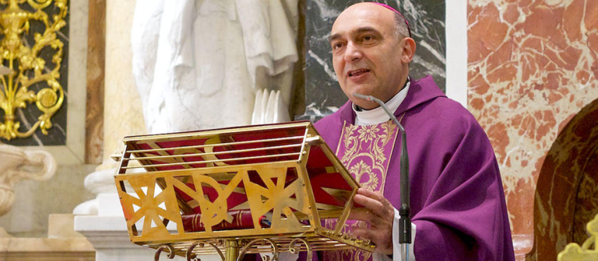El arzobispo de Valencia, monseñor Benavent