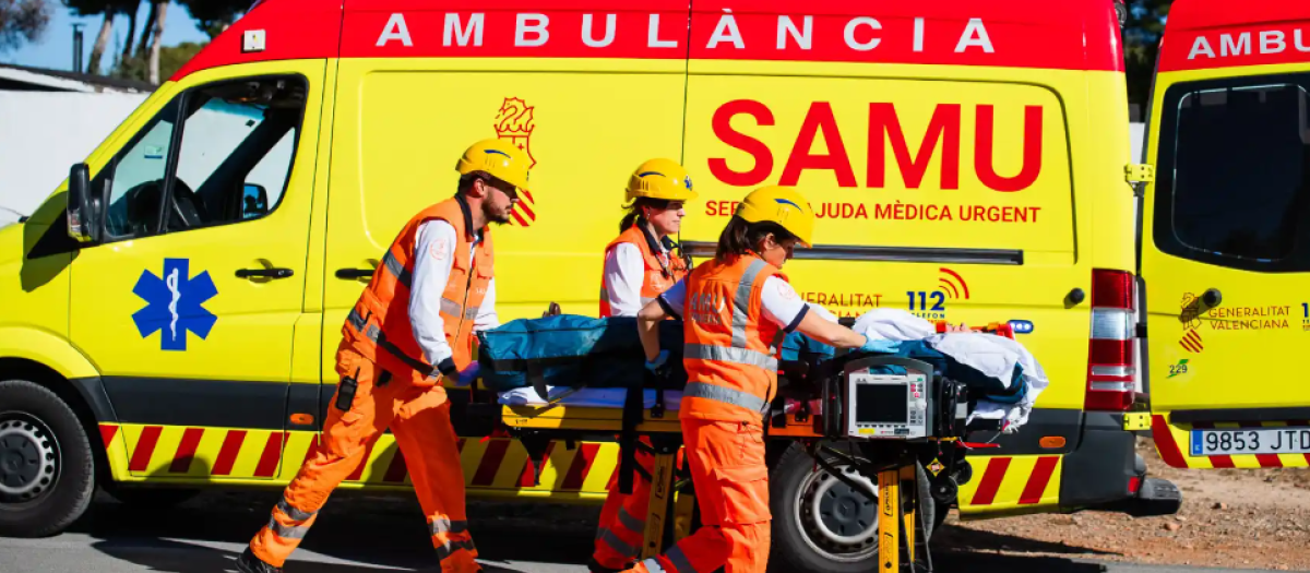 Una unidad del SAMU de Valencia