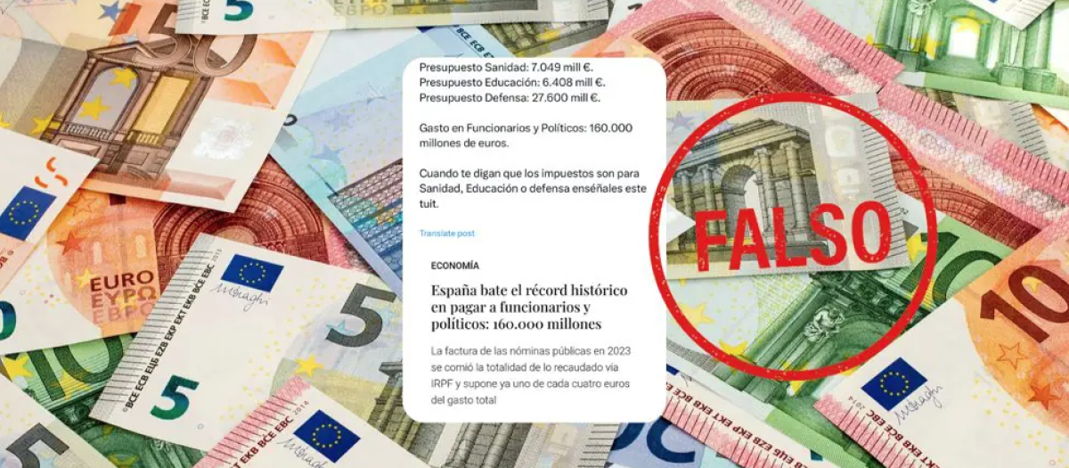Falso el gasto público en educación y sanidad