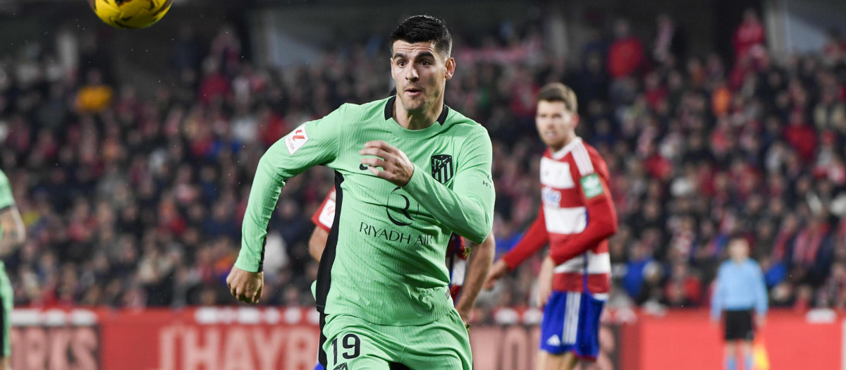 Álvaro Morata, durante el partido ante el Granada