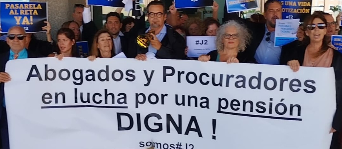 Manifestación de los procuradores mutualistas