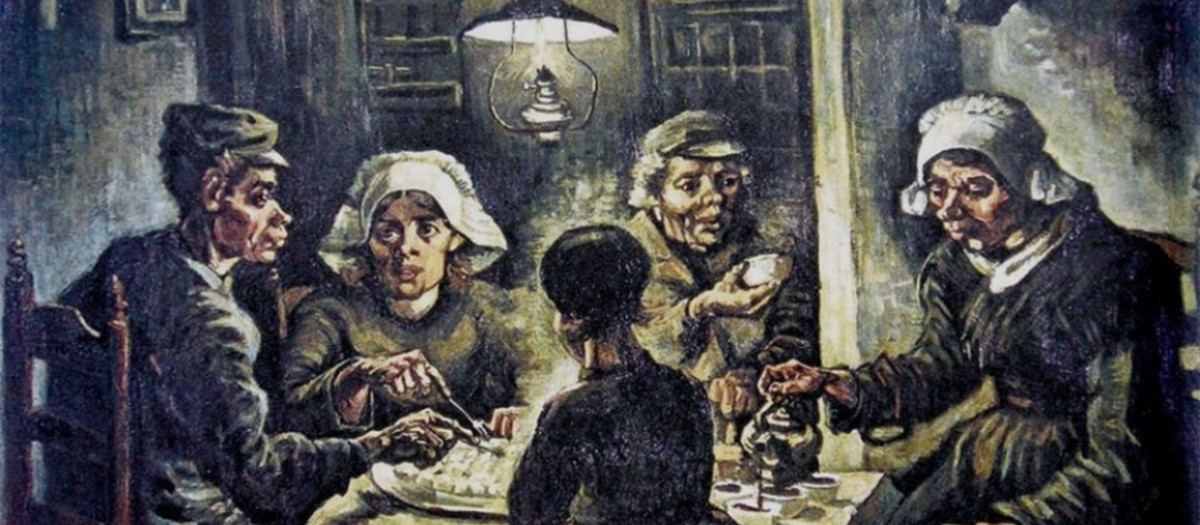 La obra de 1885 'Los comedores de patatas', en el Museo Van Gogh de Ámsterdam