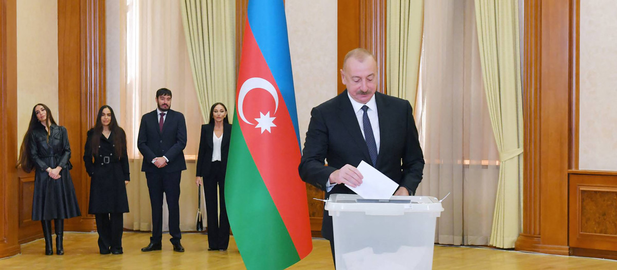 El presidente de Azerbaiyán, Ilham Aliyev