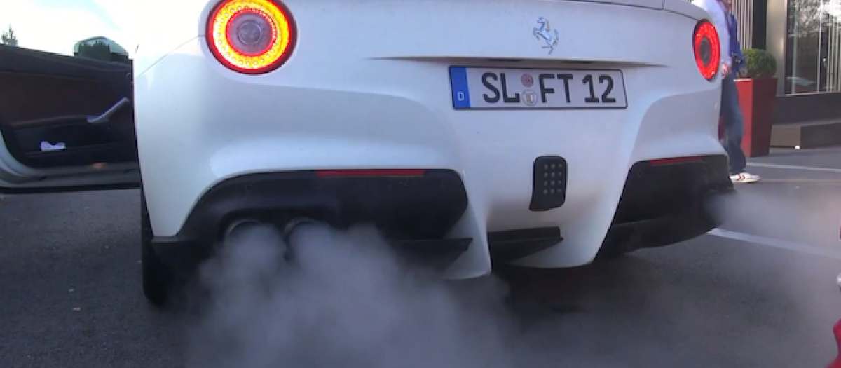 Cold start en un Ferrari, indescriptible